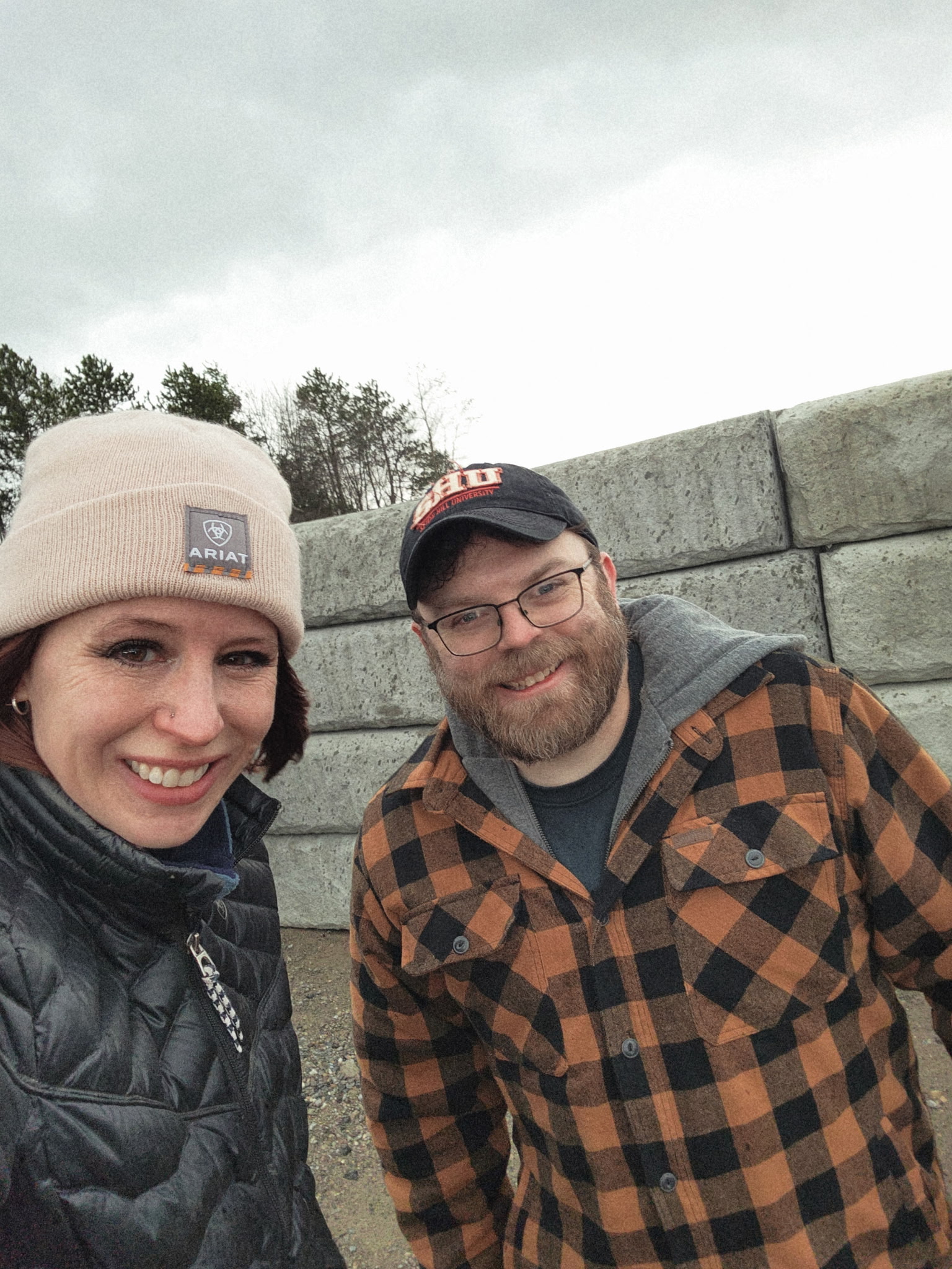 Ben and Helen in the field 