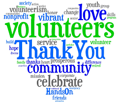 Thank you to volunteers 